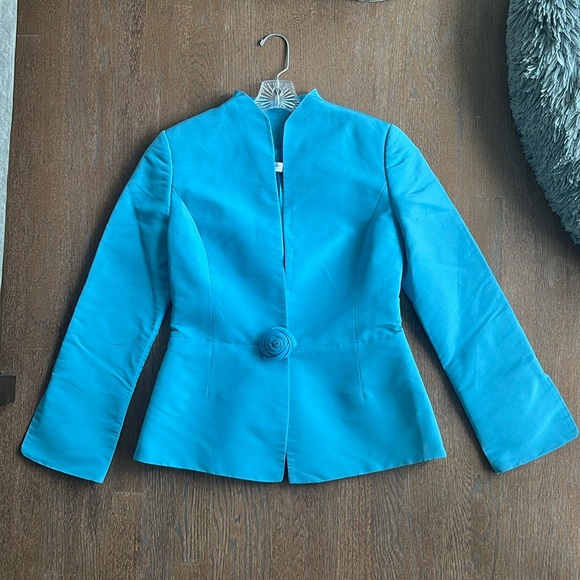 Carolina Herrera New York silk jacket 6 8 - Picture 1 of 9